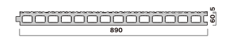 ラインピール 890 断面図